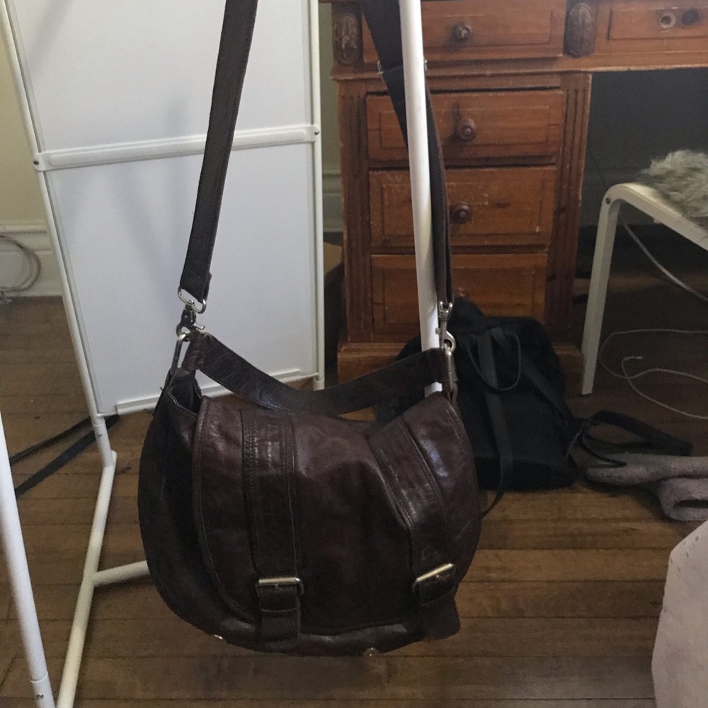Tano real leather satchel